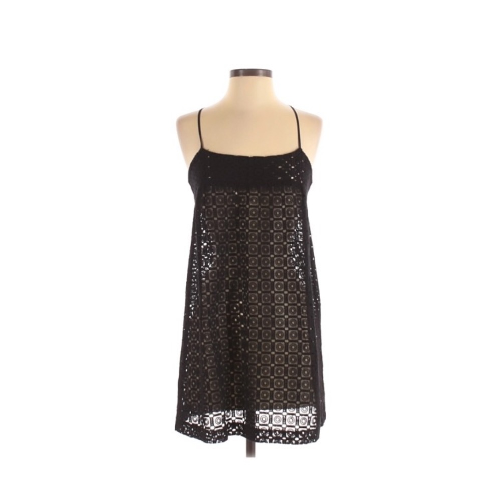Shoshanna Black Eyelet Swim Cover Up Beach Dress